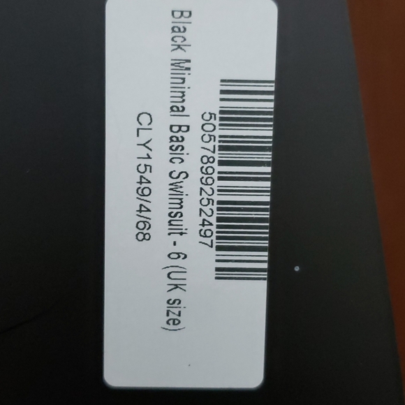 Pretty Little Thing Black Minimal Basic Swimsuit - Picture 7 of 9